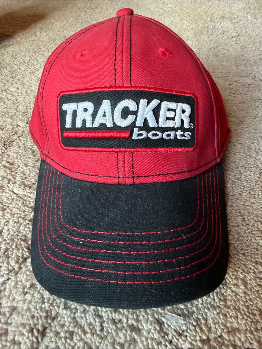 Red and Black Logo Baseball Cap